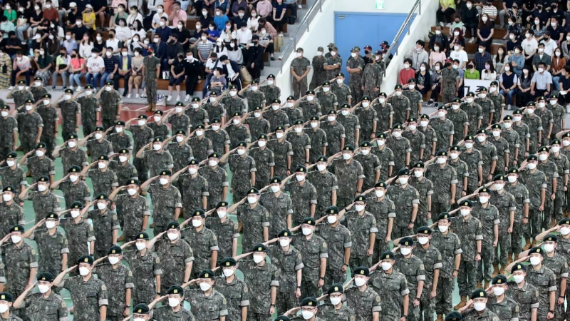 훈련소 입소식 현장모습