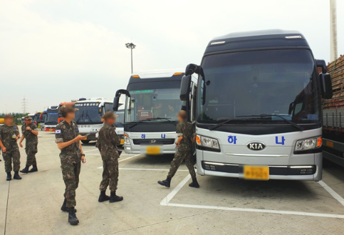 군대 복귀 버스